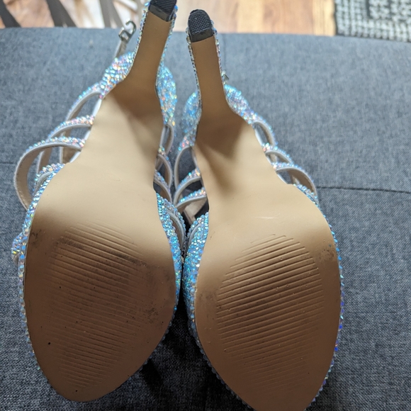 Marc Defang Crystal Platform Heels size 8 - Picture 2 of 3